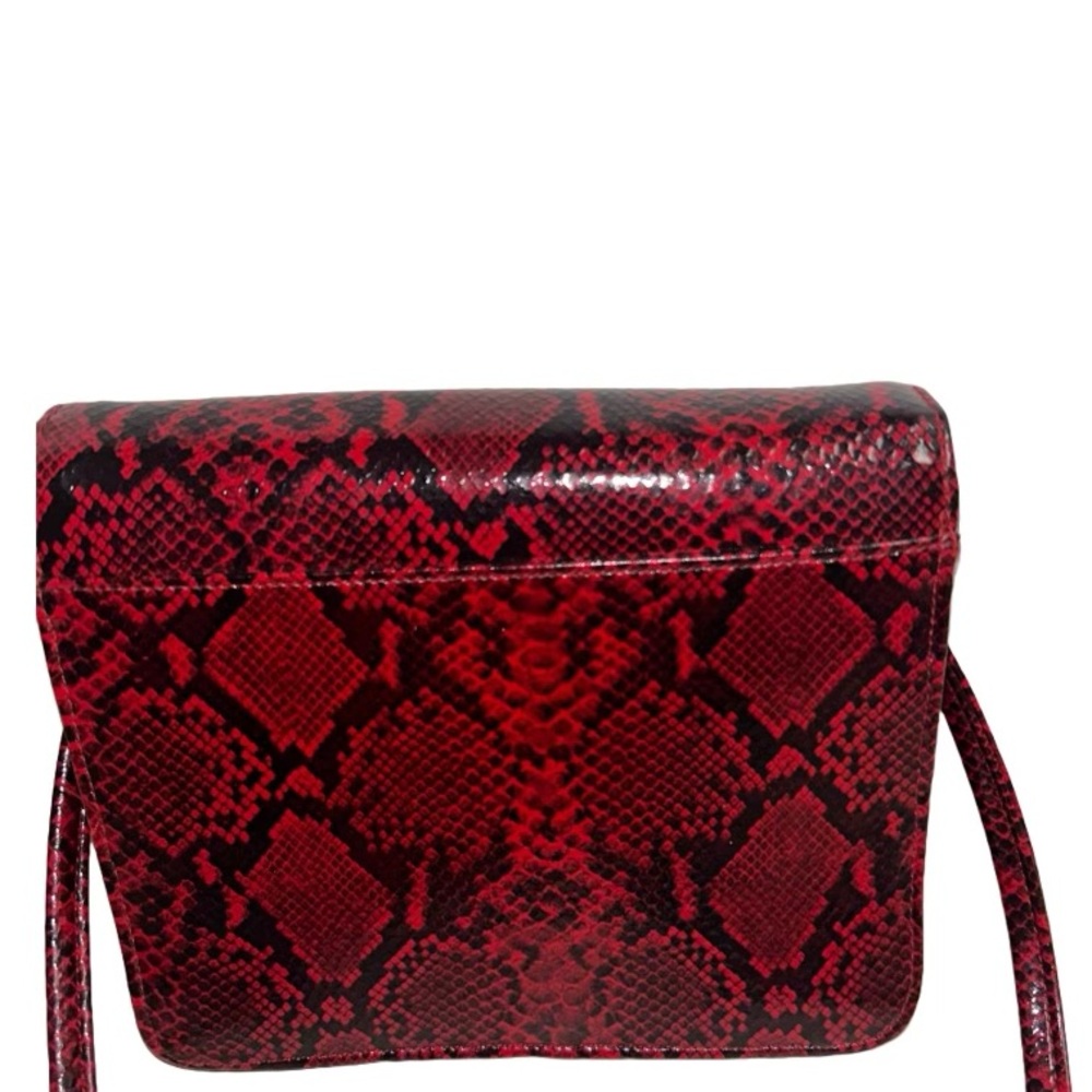 Beautiful Red Snake Print Cross Body Bag🔥🤩🤩🤩